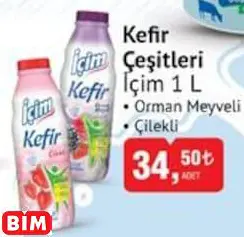 İÇİM  KEFİR  ÇEŞİTLERİ